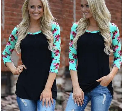

Unicorn Sale Camisetas 2019 Autumn Women Casual Flowers Sleeve T-shirts Female T Shirts Top O-neck Blusas Femininas Tee Shirt