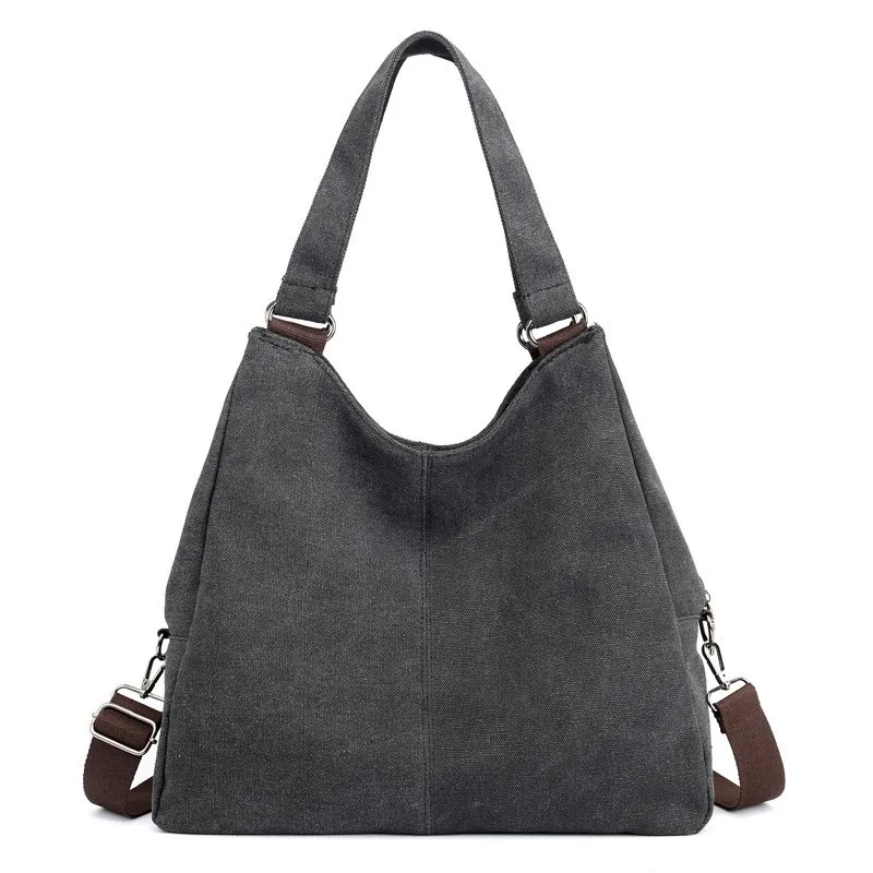 black Холщовая сумка-мессенджер для женщин, сумки Bao bolsas feminina, женская сумка через плечо, женские ручные сумки для - Цвет: black