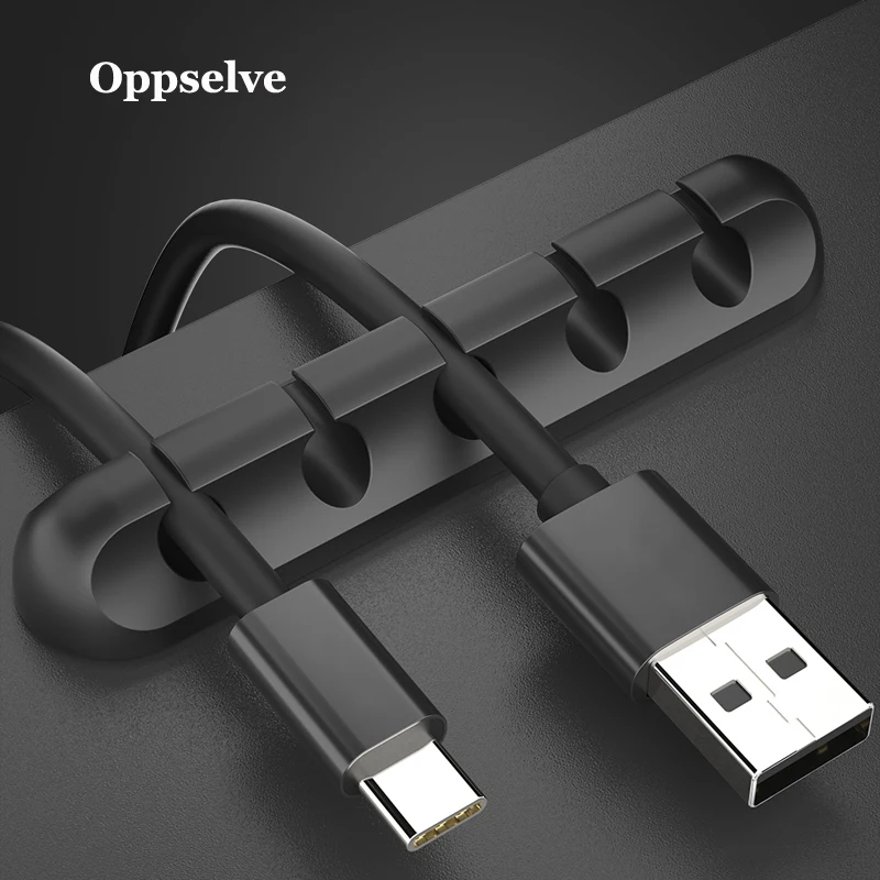 Кабельный зажим для Мобильный телефон USB органайзер кабеля данных Зарядное