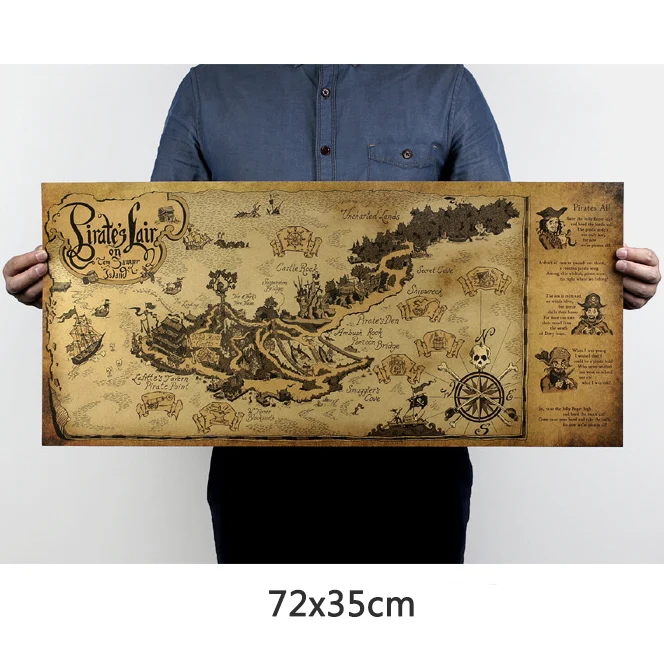 Карта мира винтажные плакаты настенный плакат ретро крафты бумага бар кафе