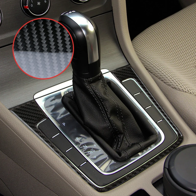 Наклейка на панель переключения передач из углеродного волокна для Volkswagen VW Golf 7 GTI
