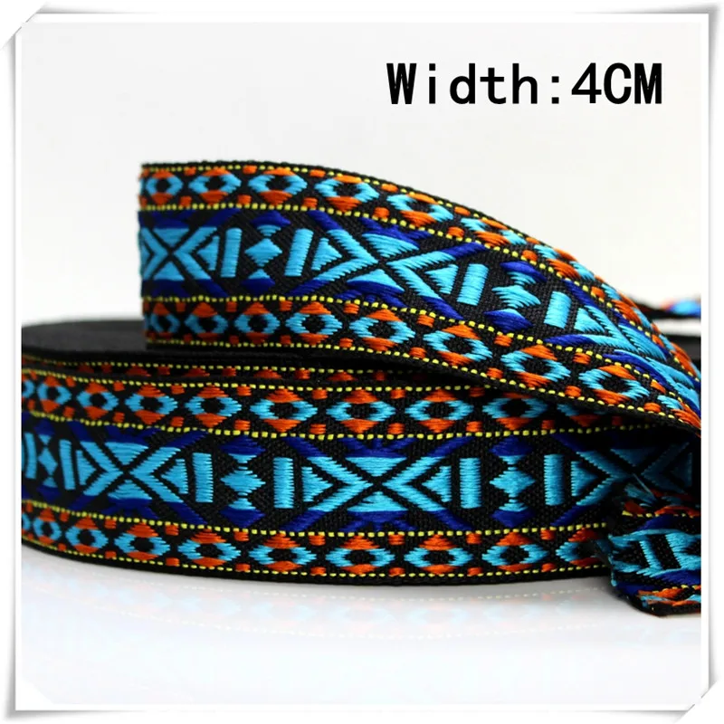 9 ярдов/партия вязаная кружевная лента 4 см 40 мм|jacquard webbing|40mm webbingnational curtains |