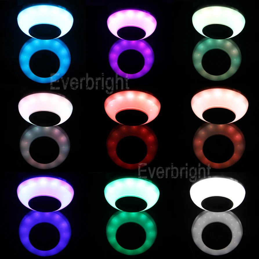 Умная Беспроводная лампа E27 с Bluetooth динамиком диммисветодиодный LED дистанционным