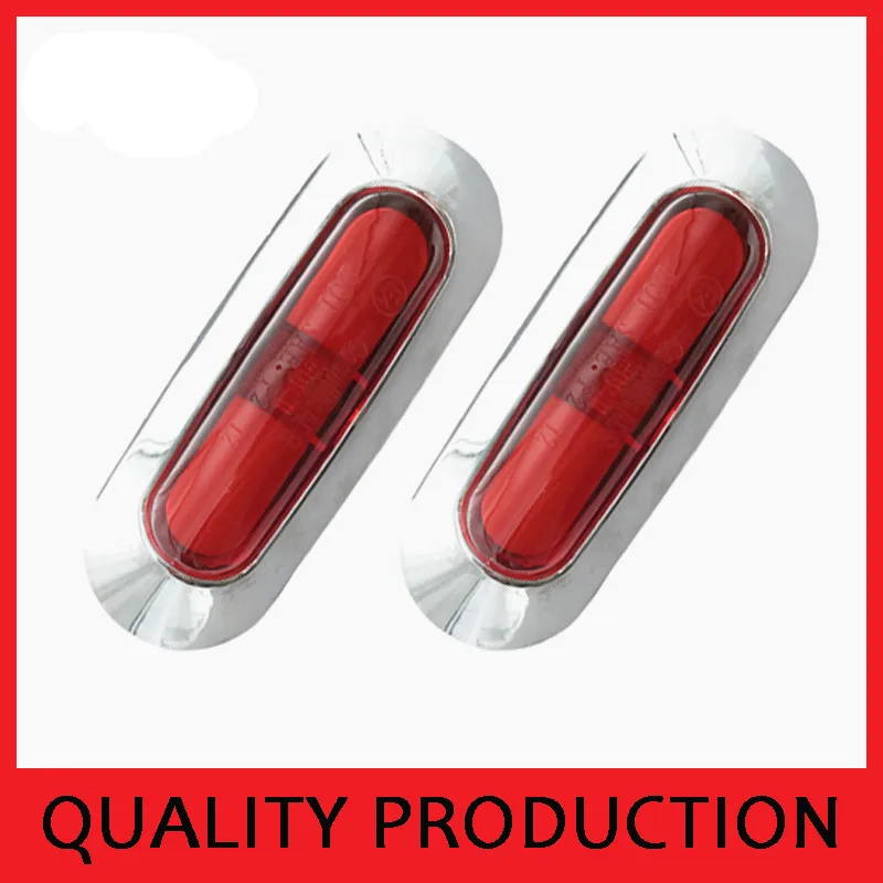 

10x 10-30v red truck LED Side Marker lights Clearance Lamp Warning Light external lights for Car Trailer caravan light 24v