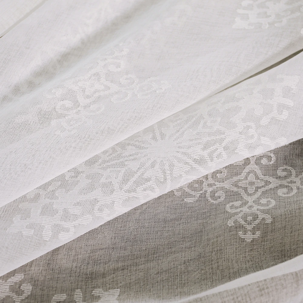 Dsinterior белый цвет элегантная тюль штора для спальни или гостиной|curtains for|sheer