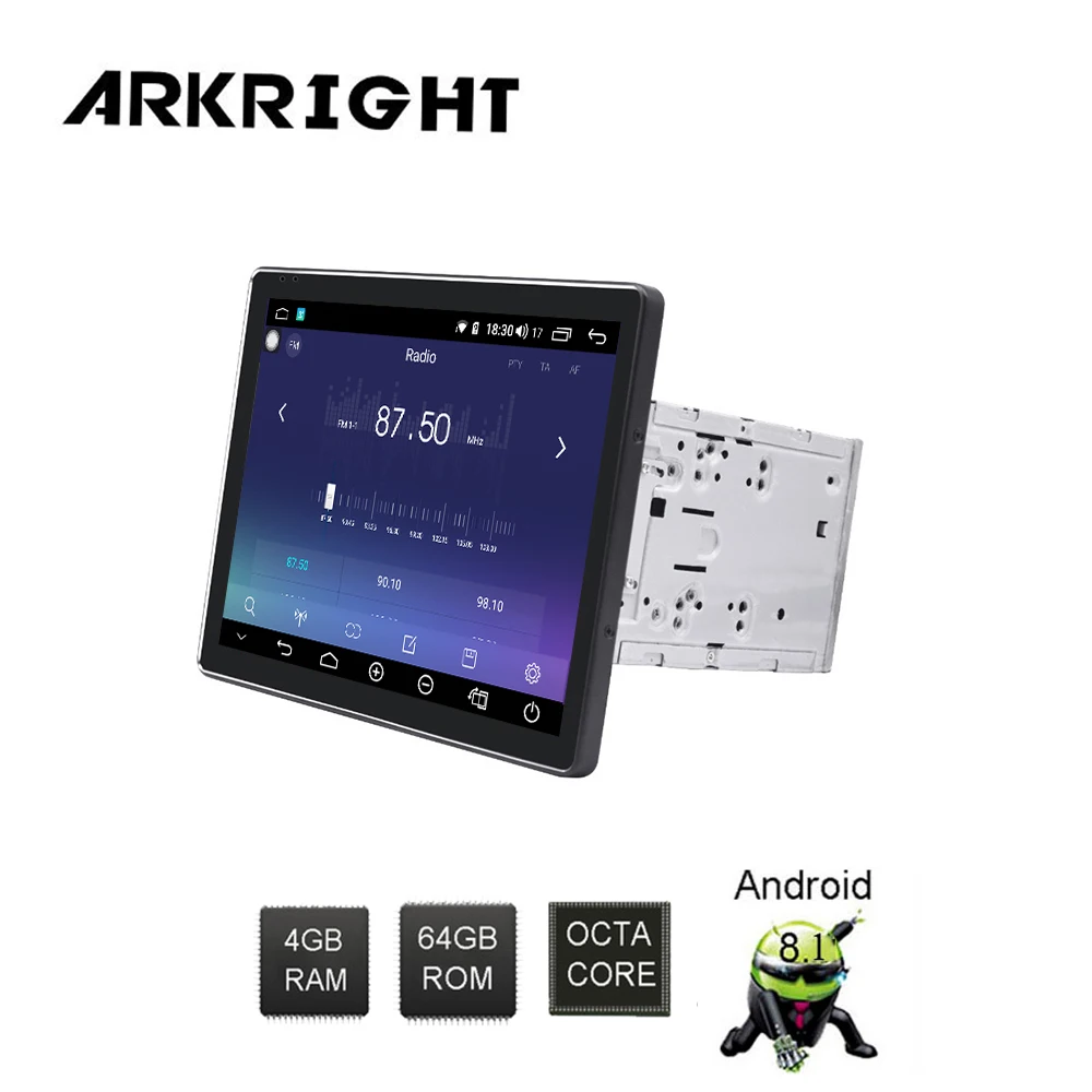 Автомагнитола ARKRIGHT 9 7 дюйма 2DIN 4 + 64 ГБ Android 8 1 встроенное радио стерео 4G