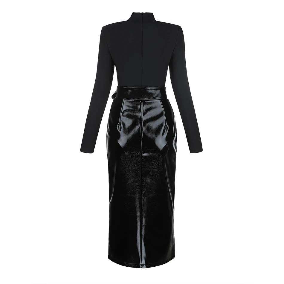Seamyla 2019 новый для женщин повязки костюмы Черный Bodycon два 2 шт. наборы ухода за кожей
