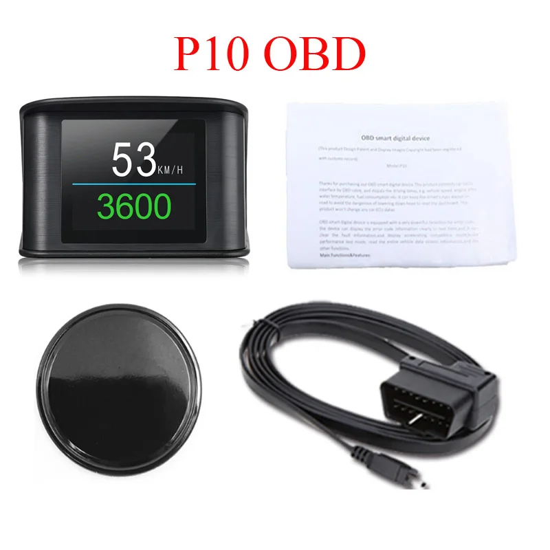 Автомобильный OBD2 GPS Компьютер HUD цифровой OBD спидометр для вождения пробег