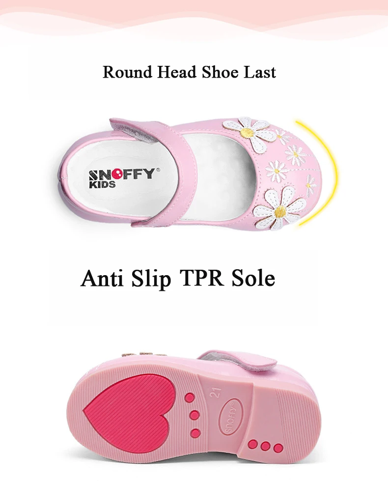 Snoffy/платье для девочек с цветочным узором; Chaussure Enfant; детская обувь на высоком каблуке; нескользящая обувь принцессы для танцев; TX264