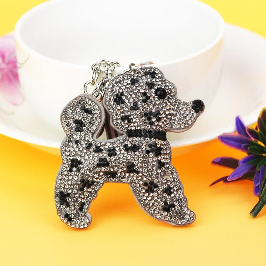 Новый автомобильный брелок Dot Dog с кристаллами Rhinestone крутые Подарки для женщин |
