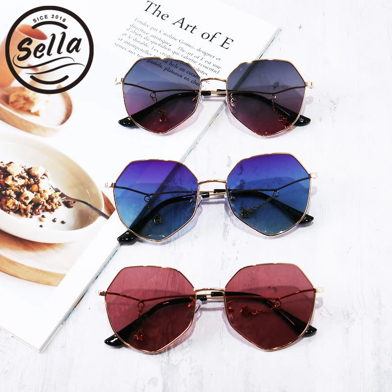 Sella Ins/популярные модные детские солнцезащитные очки неправильной формы