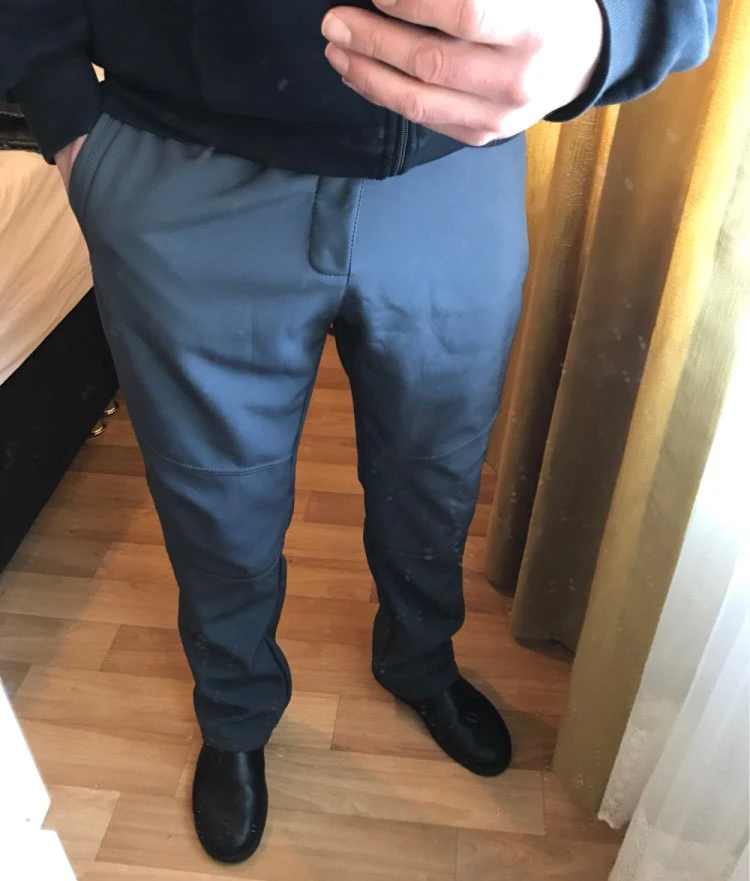 Брюки LoClimb мужские и женские Зимние флисовые ветрозащитные водонепроницаемые