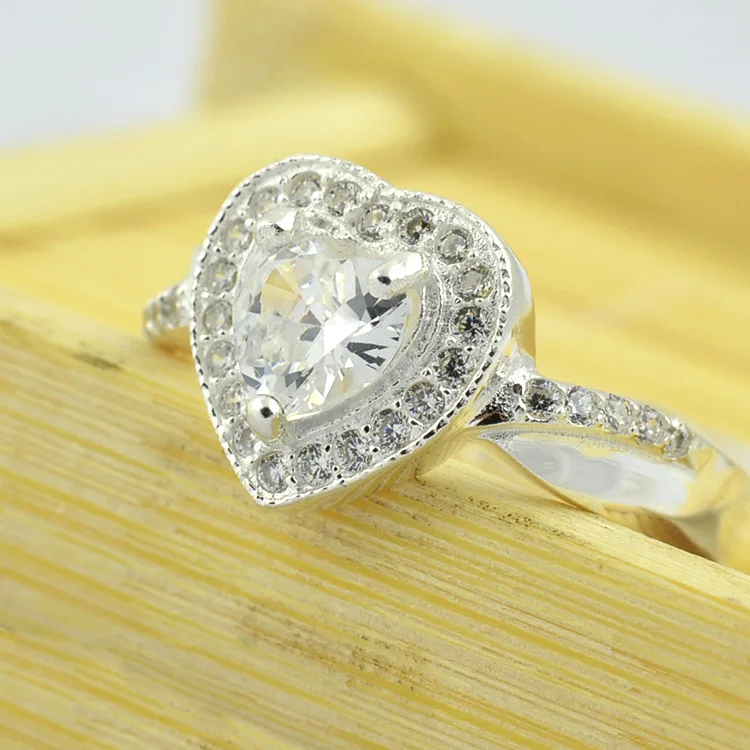 High quality Authentic 100% 990 Sterling Silver Rings With Crystal Fashion S990 Ring Jewelry For women&ampmen with certificate | Украшения