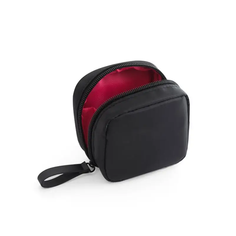 Blackred 1 шт., мини одноцветная косметичка с фламинго, кактус, дорожная косметичка для Хранения Туалетных принадлежностей, красивая косметичка, косметичка, органайзер, Лидер продаж - Цвет: Blackred
