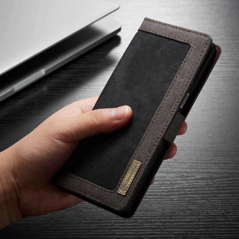 Роскошный холст откидной Чехол-кошелек с подставкой для samsung Note 9 8 кожа многофункциональная карта фоторамка чехол для Galaxy S9 S8 плюс