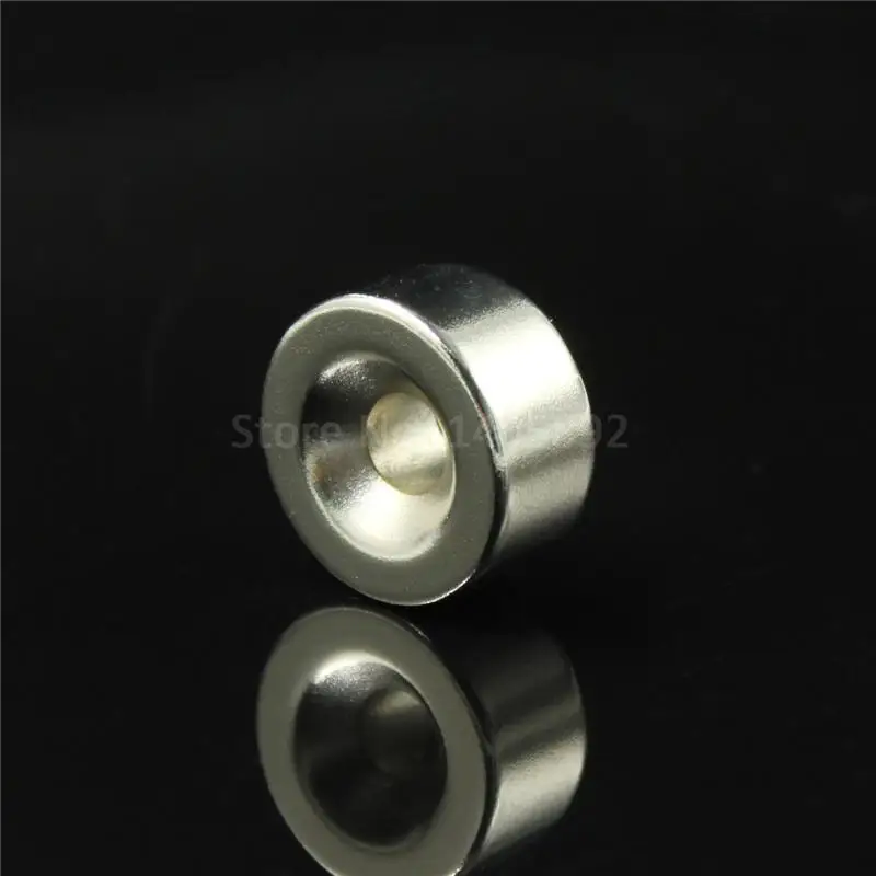 Сверхпрочные Круглые неодимовые кольцевые магниты с потайной головкой 2 шт.
