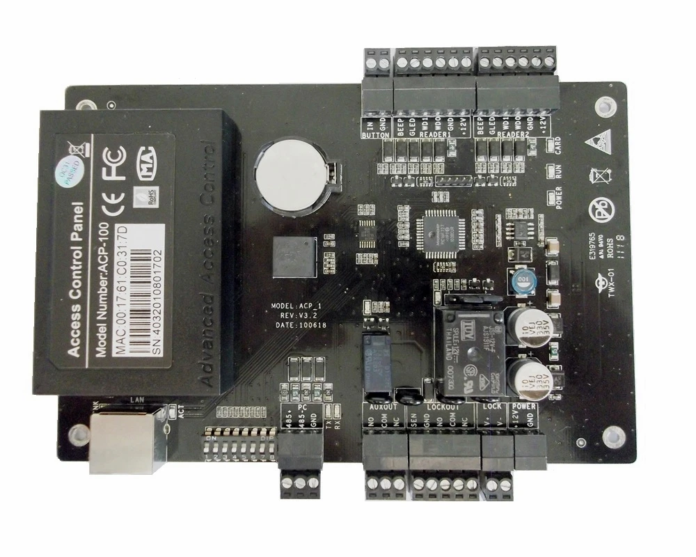 Панель управления доступом к двери TCP/IP c3-100 система контроля доступа с 12V3A блок питания и металлическая защитная коробка C3-200 c3-400