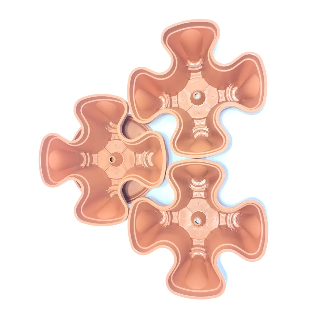 Складные горшки для садовых растений круглые и цветов 3 шт. бесплатная