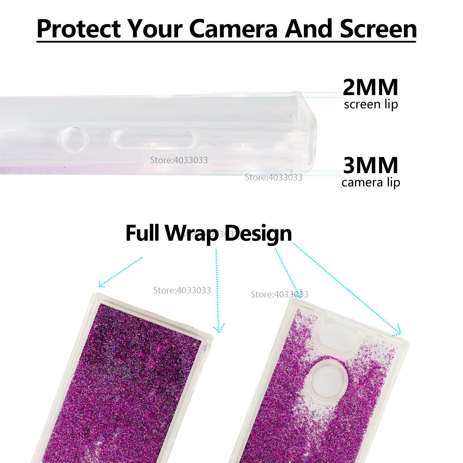 ТПУ чехлы для sony Xperia XA2 H3113 H3123 H3133 динамический поток жидкости флэш-Crystal Clear задняя