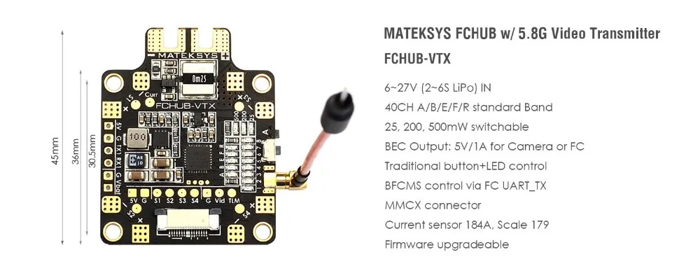 Матек системы F4 F405 мини полета Интегрированный контроллер OSD 32 К гироскопом м