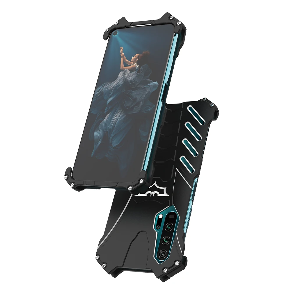 Чехол R-just для huawei Honor 20 Pro, серия Diablo, Бэтмен, роскошный, Doom, сверхпрочный, армированный, металлический, алюминиевый, чехол для мобильного телефона s Honor20
