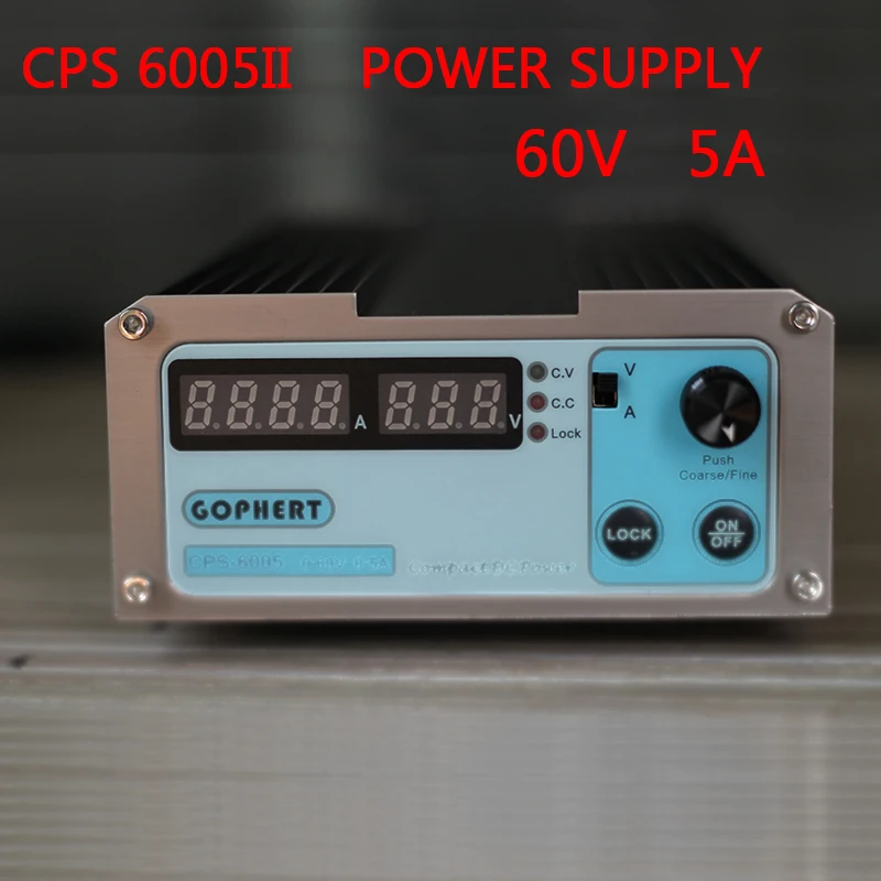 

CPS6005II 60V-5A Регулируемый импульсный источник питания постоянного тока SMPS переключаемый переменный ток 110 В/230 В предотвращает ложное касание ...