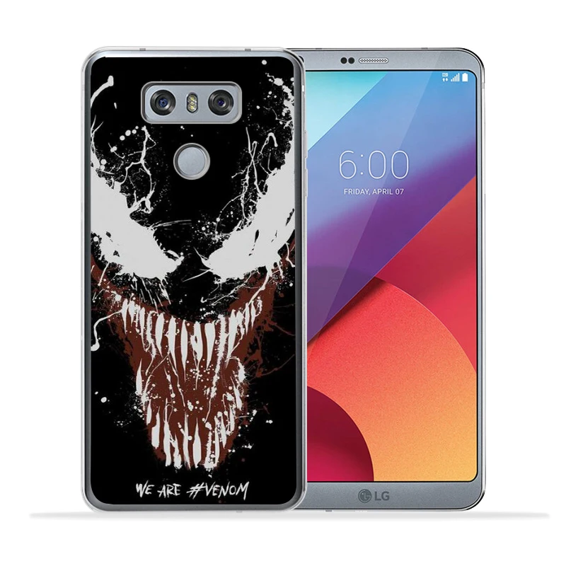 Чехол Marvel для LG G4 G5 G6 V30 Q6 K7 K8 K10 X экран power 2 3 Железный человек Веном Дэдпул Человек-паук задний Чехол