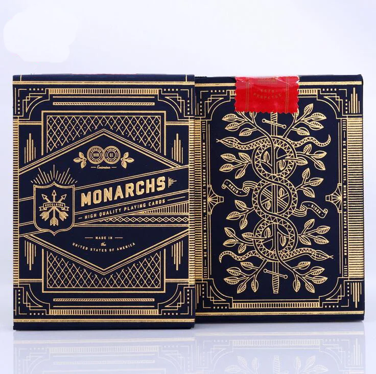 3 цвета игральных карт Monarch волшебная категория покерные карты для