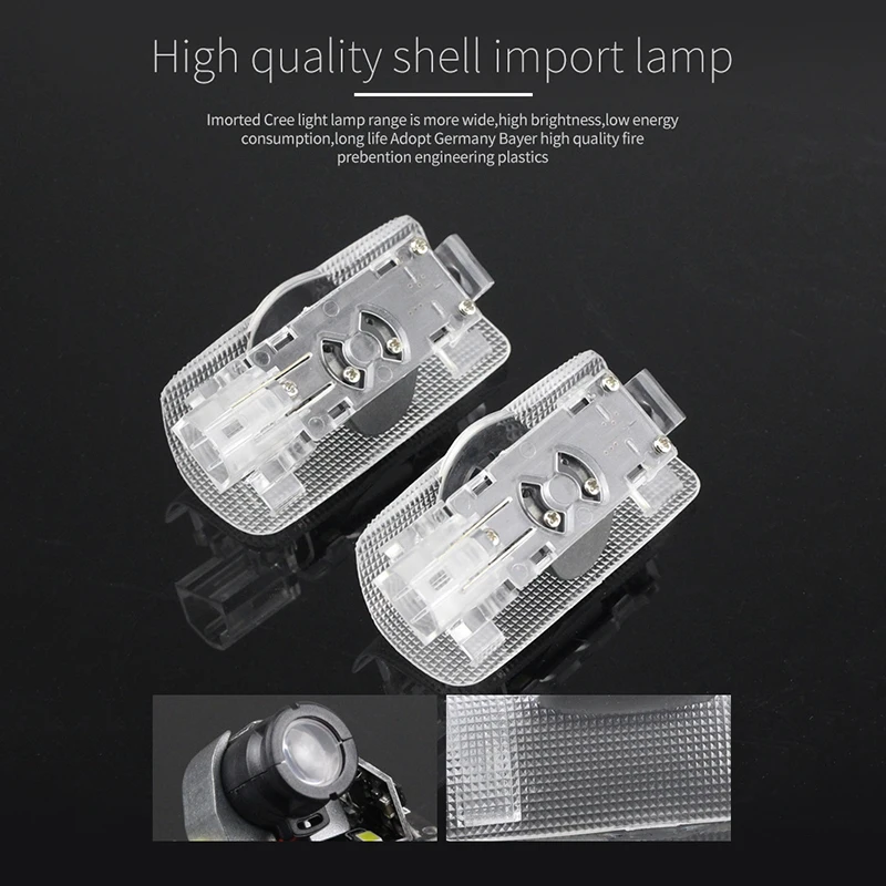 2X светодиодные фары для Toyota логотип светильник Land Cruiser Prado HighLander Camry Avalon Prius Venza 4