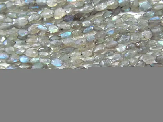 AA класс 6x9 мм полный прядь натуральный Лабрадорит бисером произвольной формы овальные граненые Кричащие ювелирные изделия из бисера