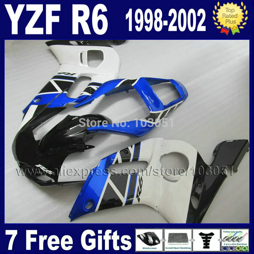 Обтекатель для мотоцикла YAMAHA R6 набор обтекателей 1998 99 01 00 98 YZF 2000 2001 2002|Полные