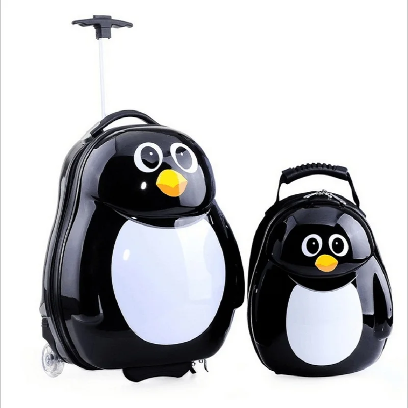 2 шт./компл. детская школьная сумка в стиле аниме для мальчиков багажа с животными