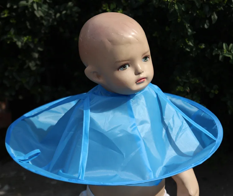 baby Hair Cutting Cape Haircut Gown Hairdresser Apron Blue Cloak Clothes Waterproof Barber for Salon Special Styling |
