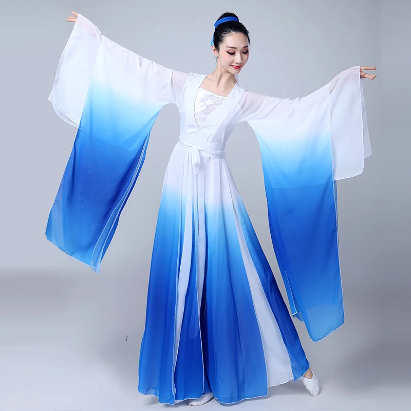 Классические танцевальные костюмы Hanfu женские танцевальный набор традиционный