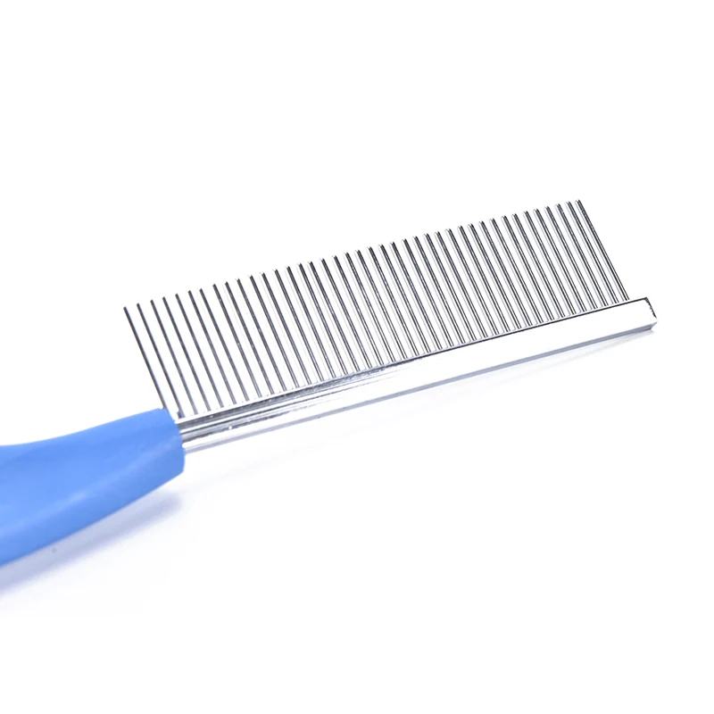 1Pc Metal Pet Cat Dog Trimmer Grooming Comb Brush Rake Hair Shedding Flea Blue Red | Дом и сад