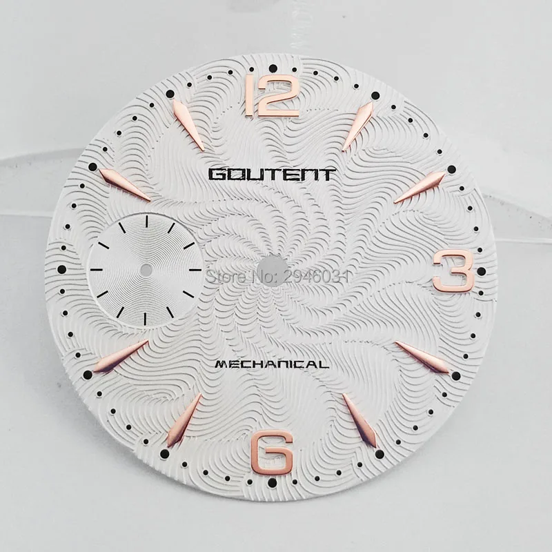 Goutent 36 8 мм синий/белый/черный циферблат для часов fit eta 6497 Чайка st36 ручная обмотка