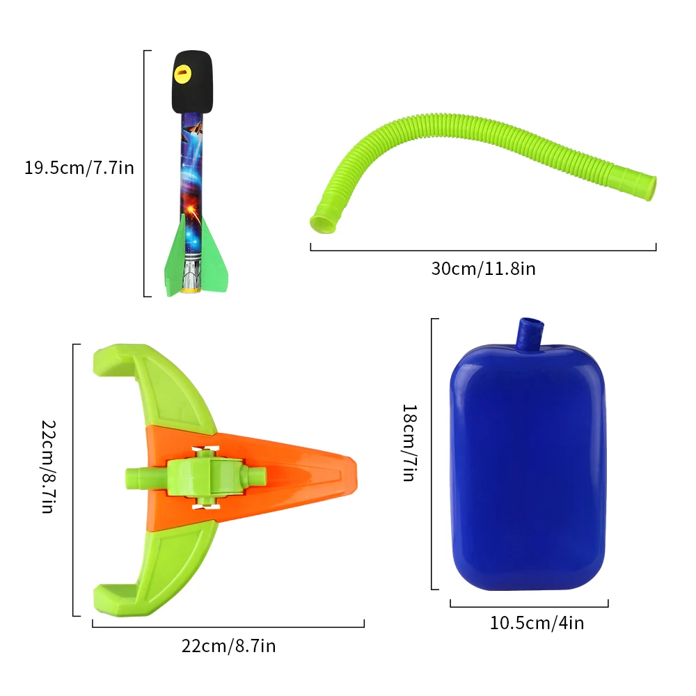 Jump Air Rocket Launcher Набор игрушечных ракетных пусковых комплектов модель ступенчатого