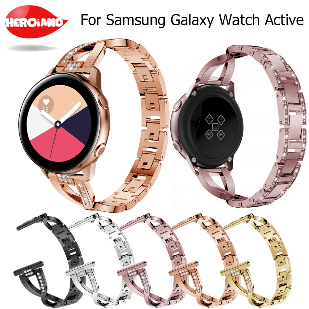 20 мм браслет для Samsung Galaxy Watch 42 gear sport s2 s4 active 40 сменный ремешок из нержавеющей стали