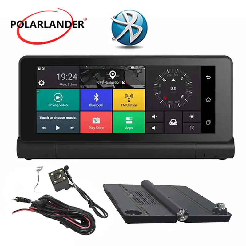 Двойная камера Bluetooth WIFI Android 5 0 AVIN 1080P рекордер 1280*480 центральная консоль Навигатор