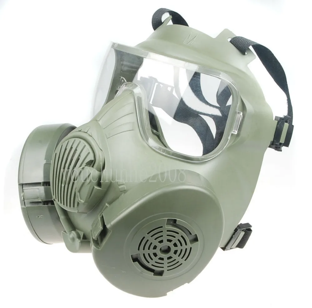 Тактическая противогаз с черепом на все лицо для страйкбола пейнтбола двойным