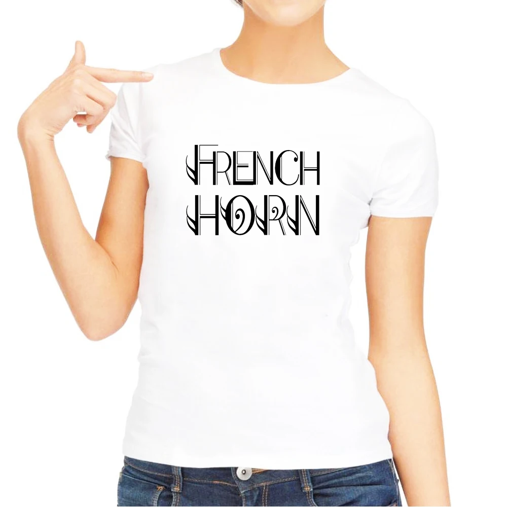 2019 Женская мода французский Рог дизайн футболка милый мультфильм Топы Леди