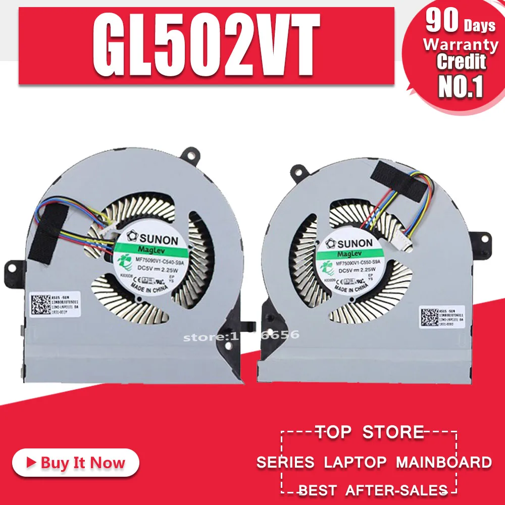 Для For Asus ROG Strix GL502 GL502V GL502VS GL502VM GL502VT GL502VY охлаждающий вентилятор для ноутбука VGA CPU