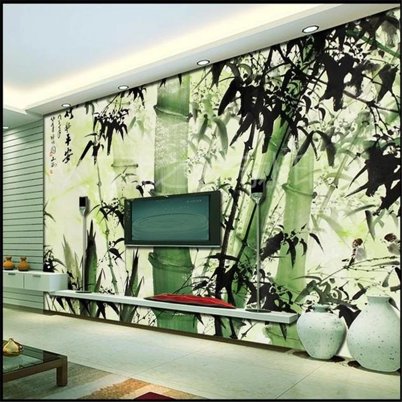 

beibehang 3d wall murals wallpaper Mural Marble Ink wall paper Bamboo reported safety eco-friendly wallpaper for papel de parede