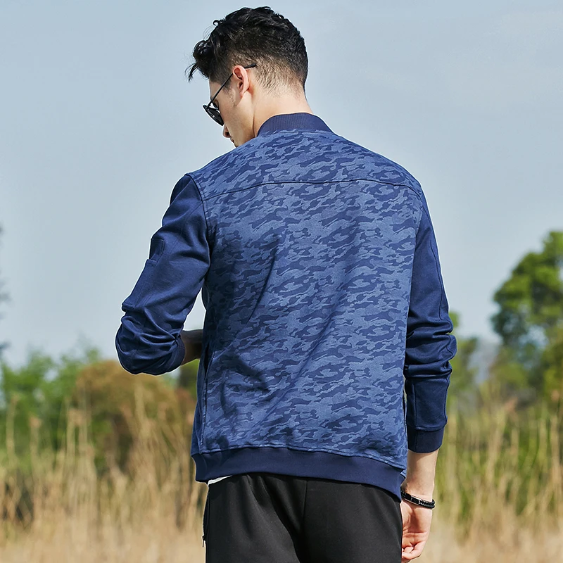 Pioneer Camp новая весенне осенняя синяя камуфляжная куртка мужская брендовая одежда - Фото №1