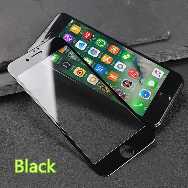 3D углеродное волокно закаленное стекло для iPhone x защита экрана изогнутые края