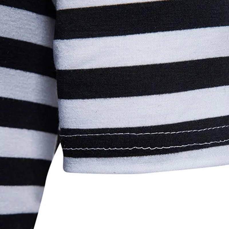 HEFLASHOR летняя полосатая футболка модная с круглым вырезом и коротким рукавом топы