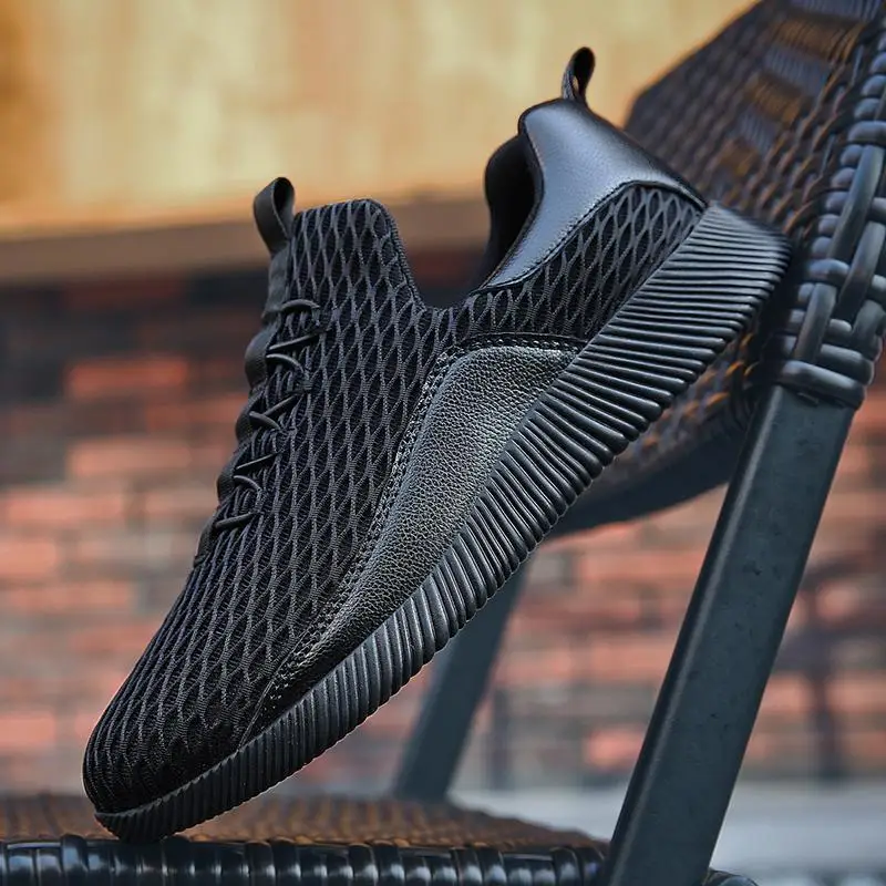 2019 New Men Shoes Breathable Mesh Casual Sneakers Black Male Lace Up Tenis Feminino Zapatos | Обувь