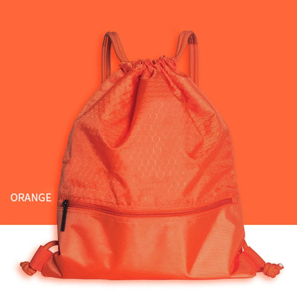 orange 50*42 см, для хранения, для путешествий, водонепроницаемый, для плавания, для спорта, на шнурке, с карманом на молнии, складная сумка, для дома, рюкзак, износостойкий - Цвет: orange