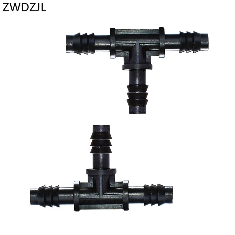 

Garden hose tee connector 8/11 irrigation hose barbed tee 3/8 3 way connector water divider 4pcs