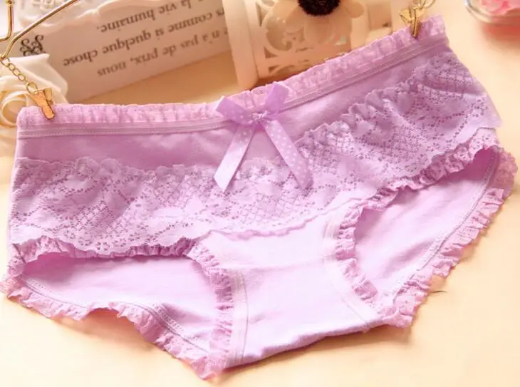Трусики женские х/б 12 шт./лот|girls underwear panties|girls underwearpanties high |
